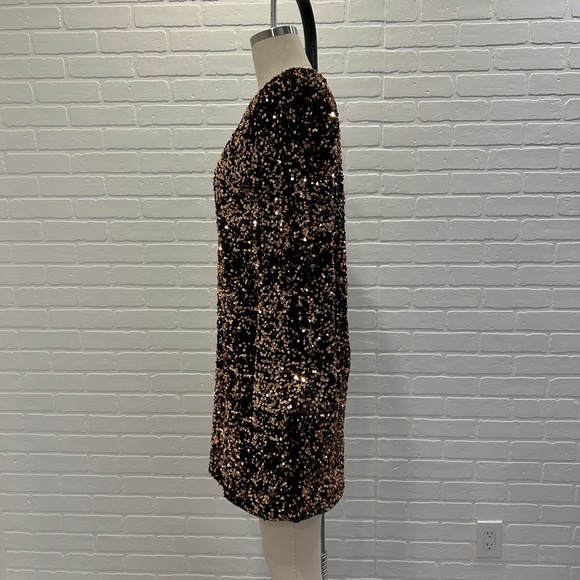 H&M Sequin Gold/Black Dress - Picture 3 of 6